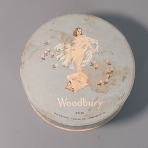 Woodbury by Jergens Vintage 1940s Loose Face Powder Sealed New 2 3/8 oz RARE